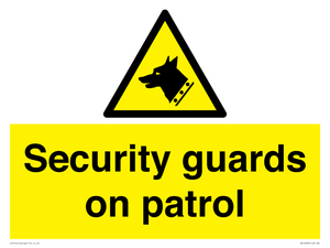 Security guards on patrol